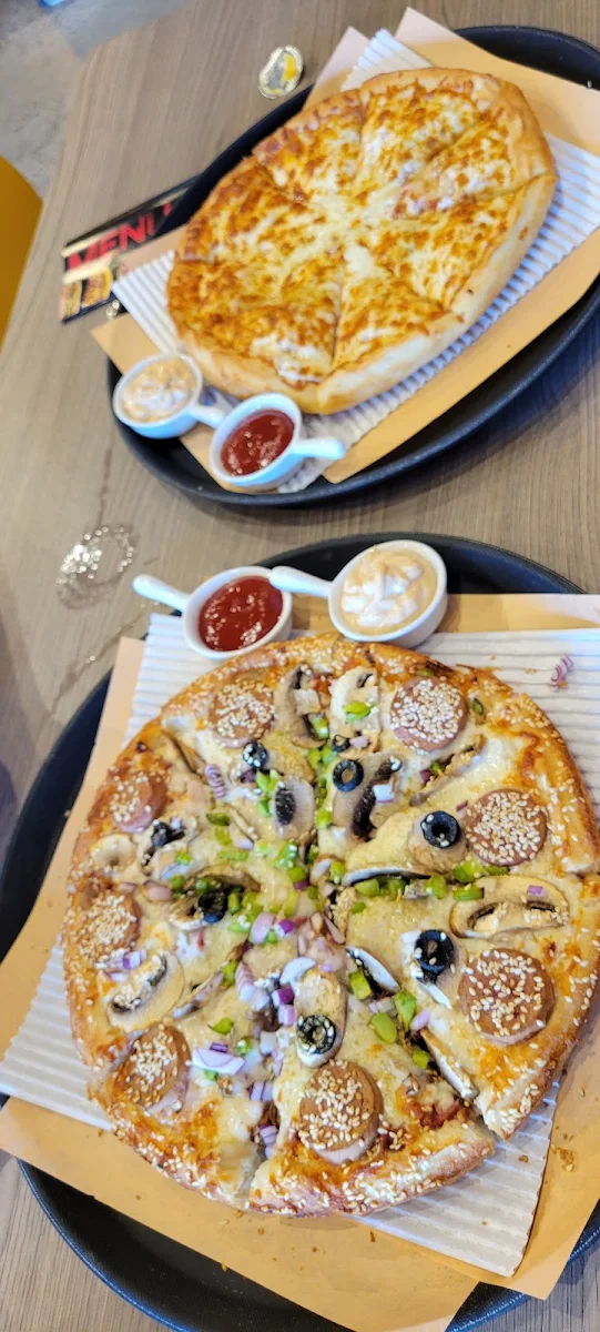 Persian Empire Pizza and Cheese Pizza