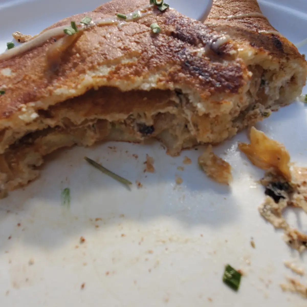 Goat Cheese and Carmelized Onion Crepe