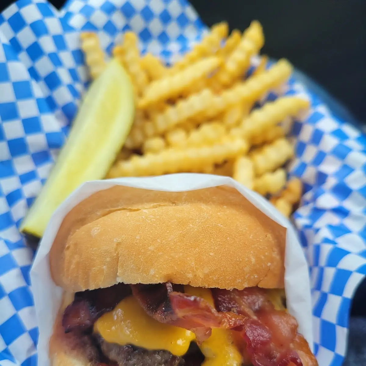 Bacon Cheeseburger Basket
