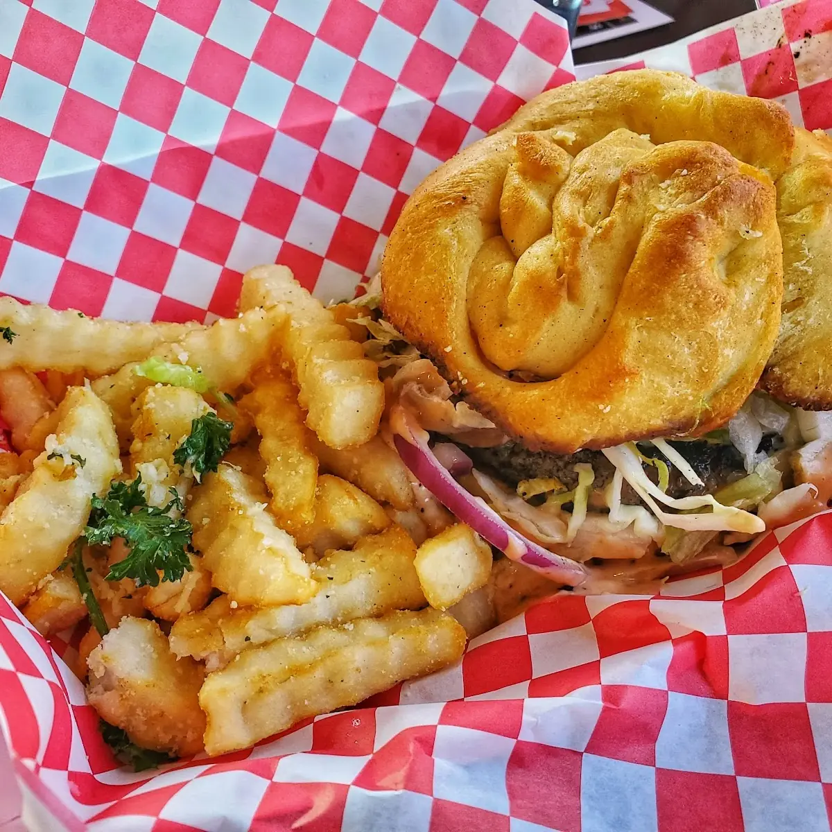 Masala Mushroom Burger