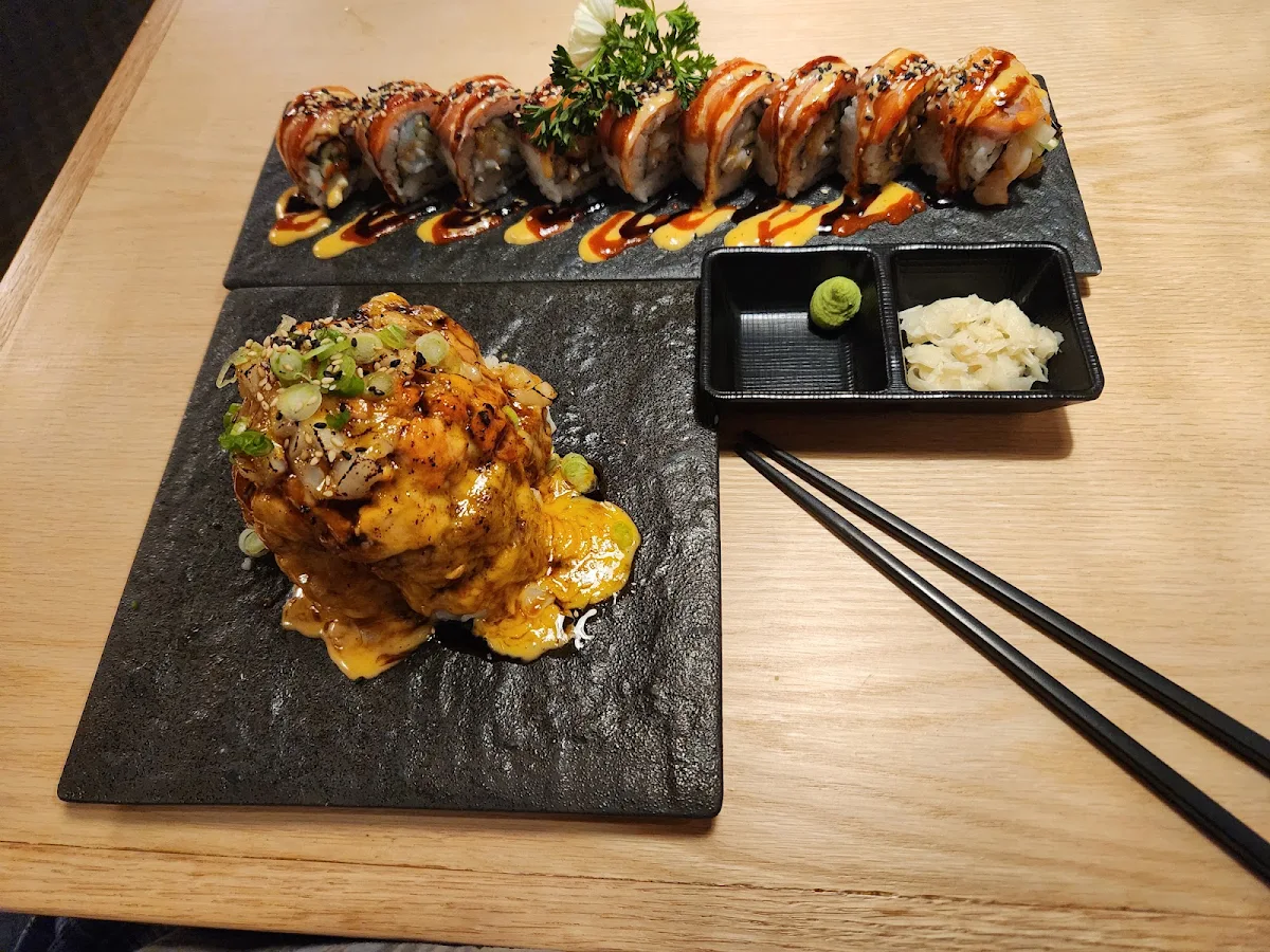 Fire on the Mountain Roll and Boston Roll