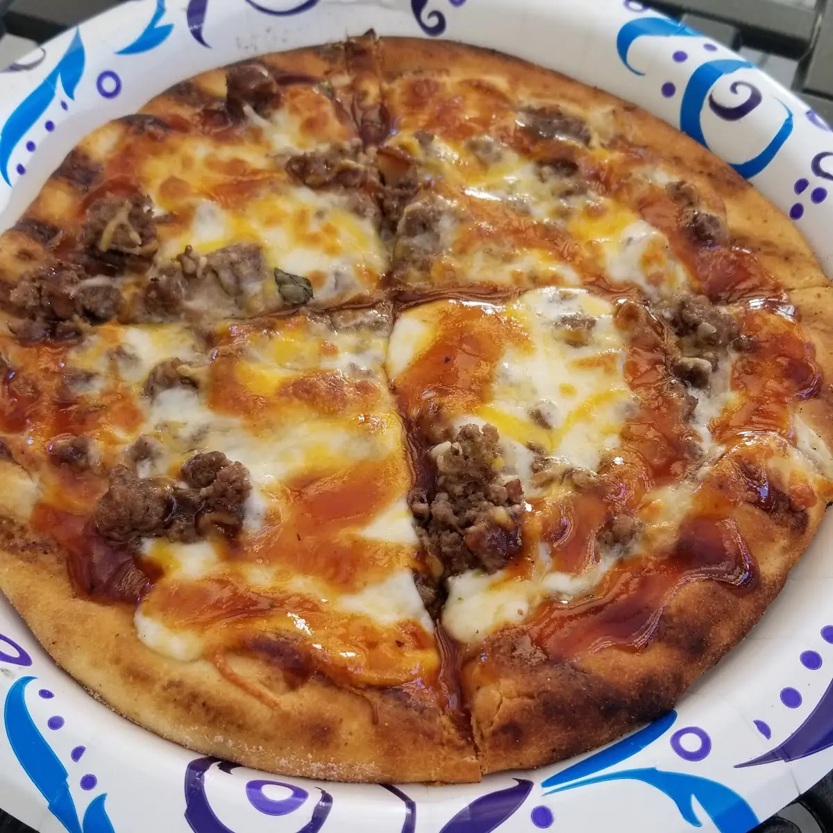 Buffalo Siracha BBQ Pizza