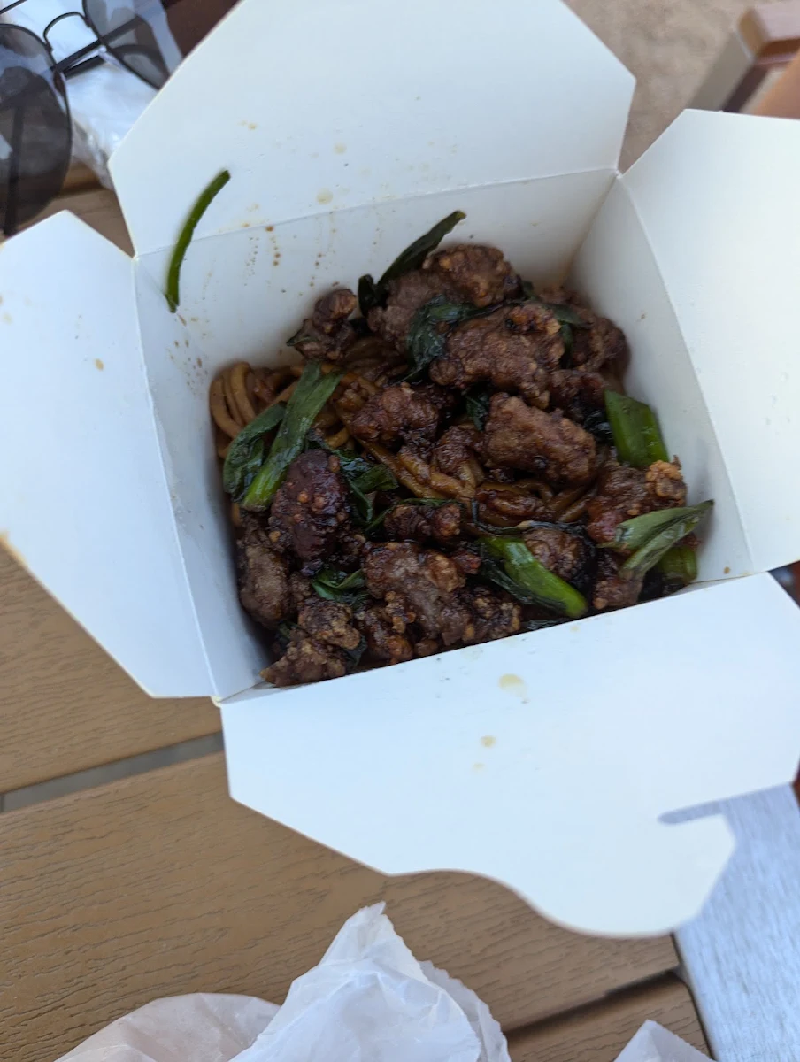 Broccoli Beef with Fried Rice