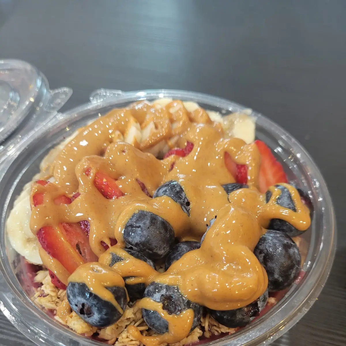 Indigo Bowl with Peanut Butter