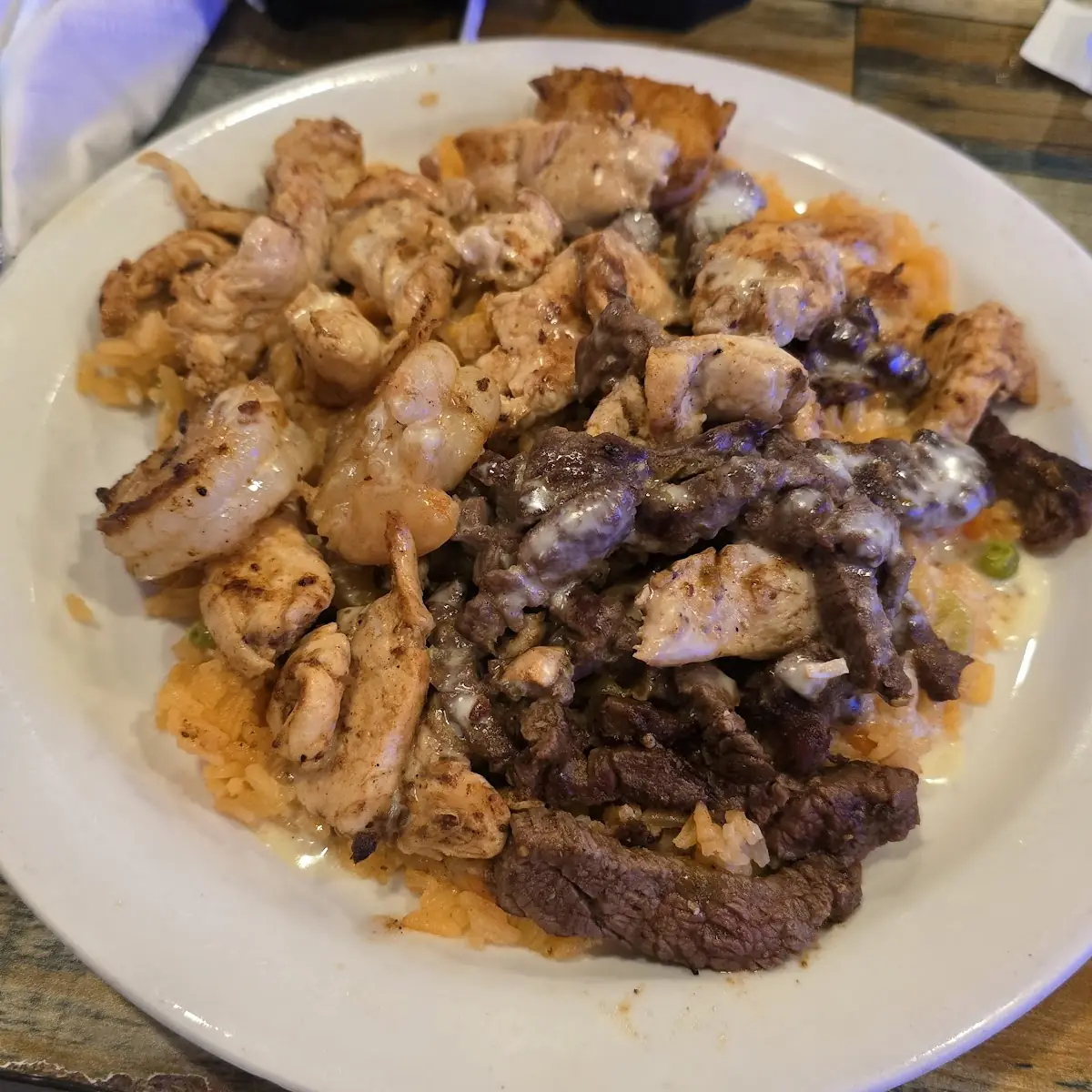 Steak Chicken & Shrimp Texas