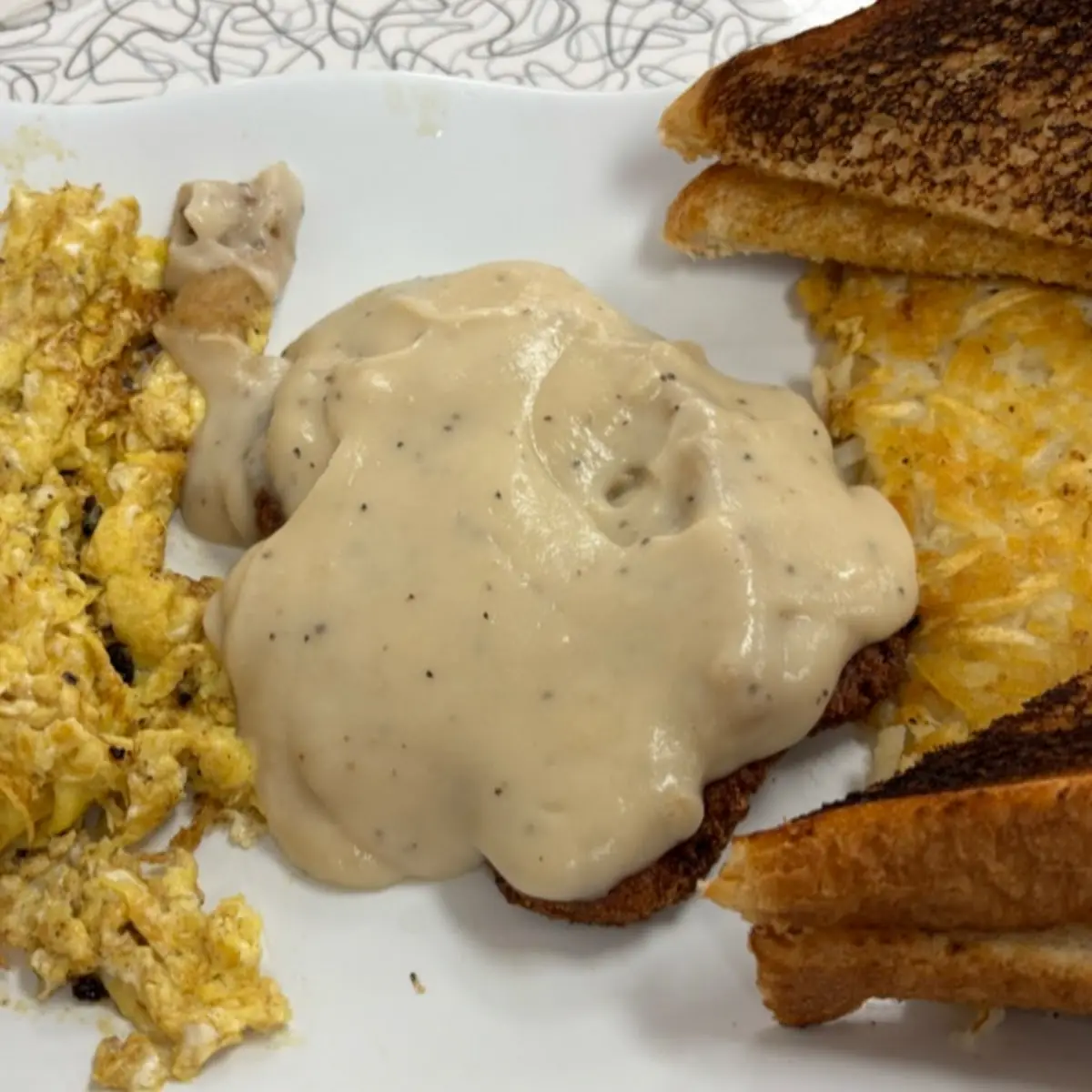 Chicken Fried Steak Hash Browns