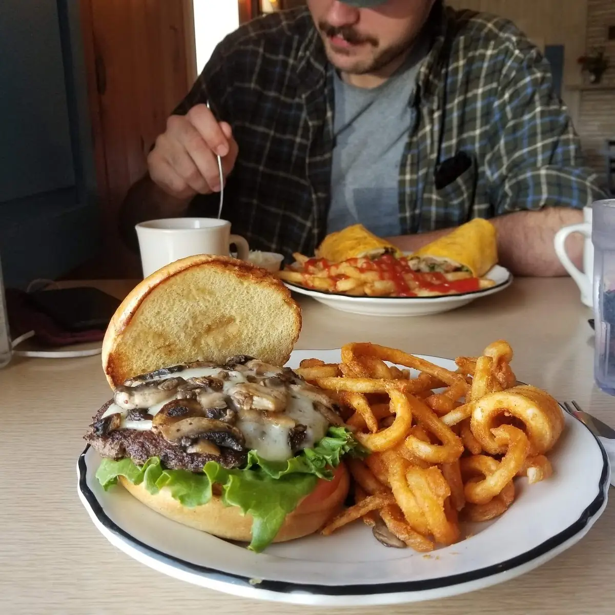 Mushroom Swiss Burger