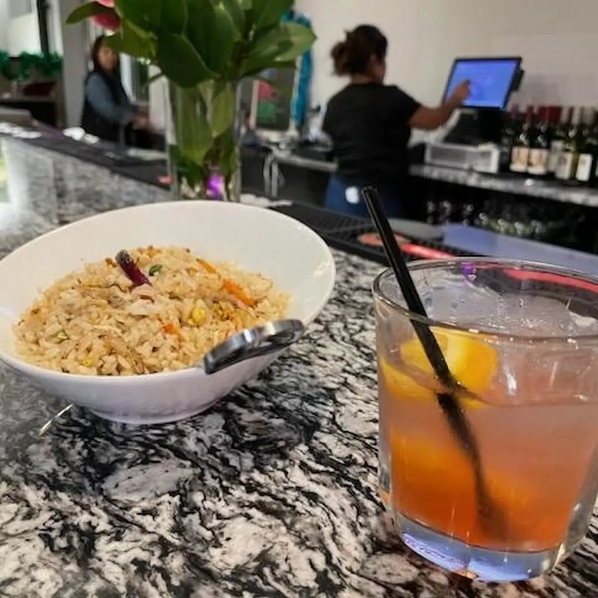 Fried Rice and an Old Fashioned