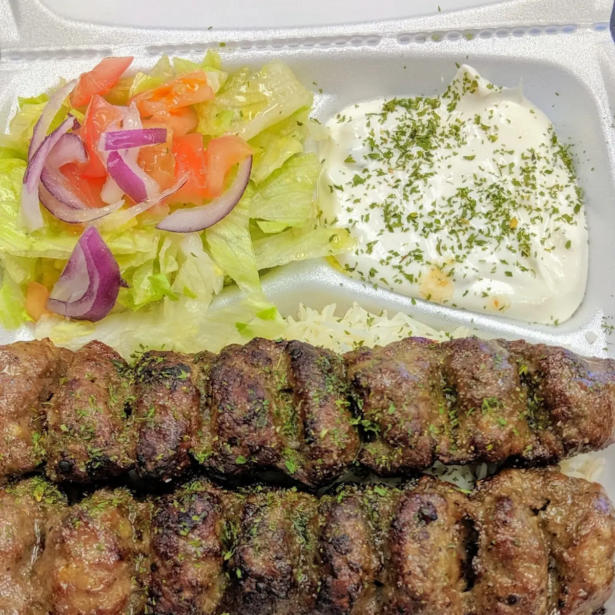 Sat & Sun Only Beef Kabob Plate