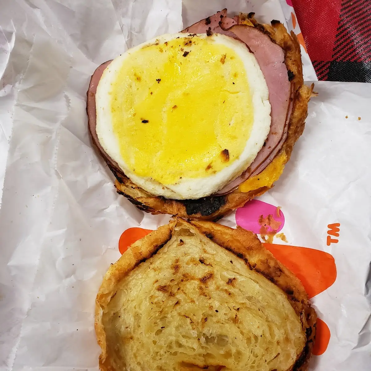 Ham Egg and Cheese Croissant