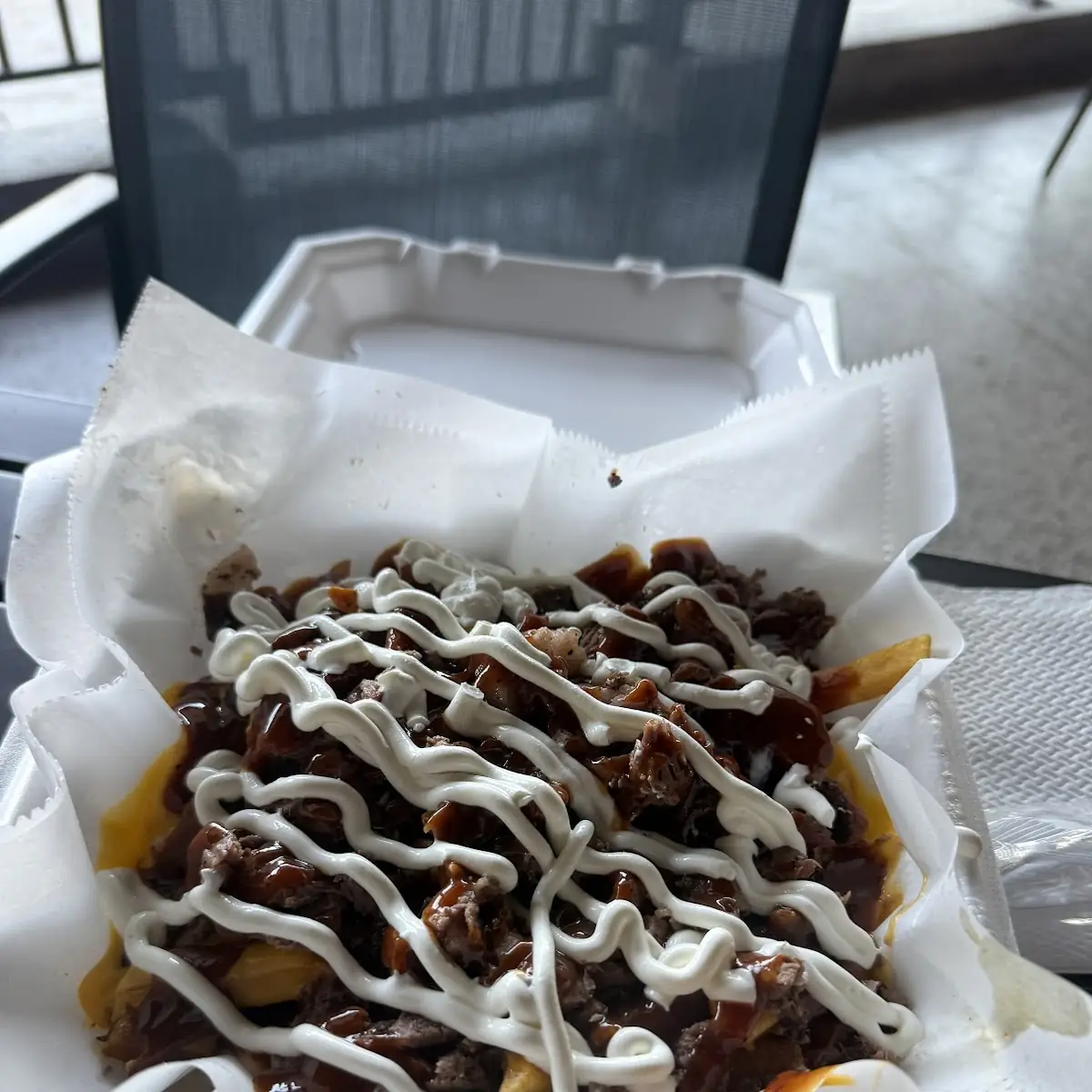 Barbecue Loaded Fries with Toppings