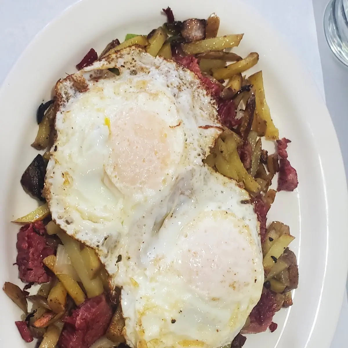 Corned Beef Hash with Eggs