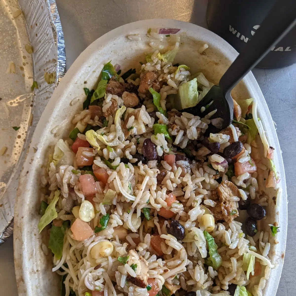 Chicken and Black Bean Burrito Bowl