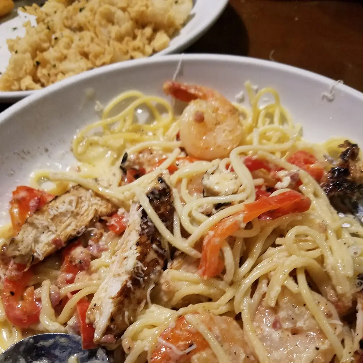 Chicken & Shrimp Carbonara
