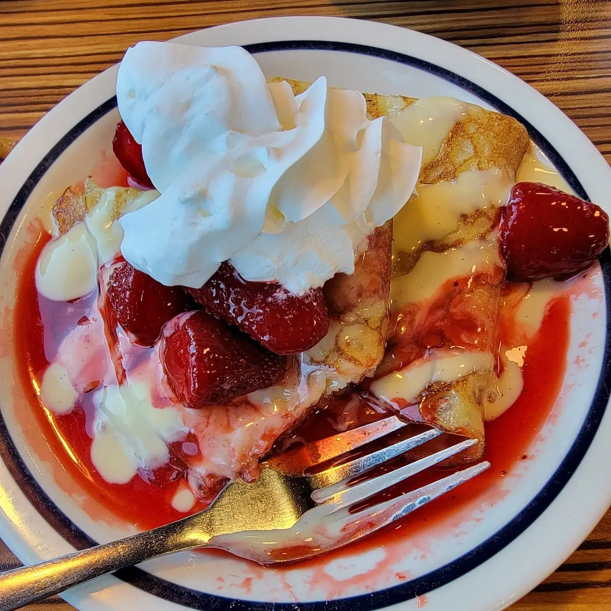 Strawberries & Cream Crepes