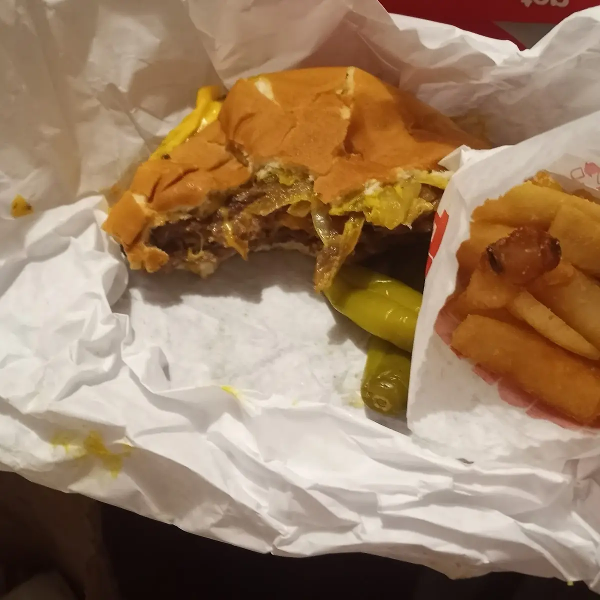 Double Cheeseburger and Fries