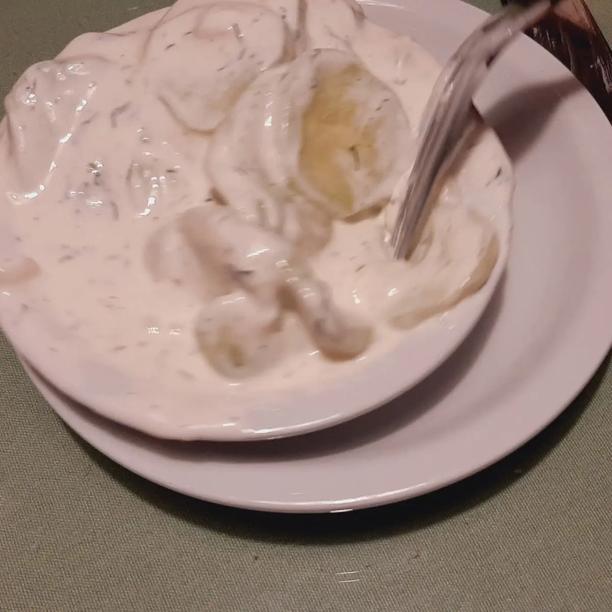 Cucumbers and Sour Cream