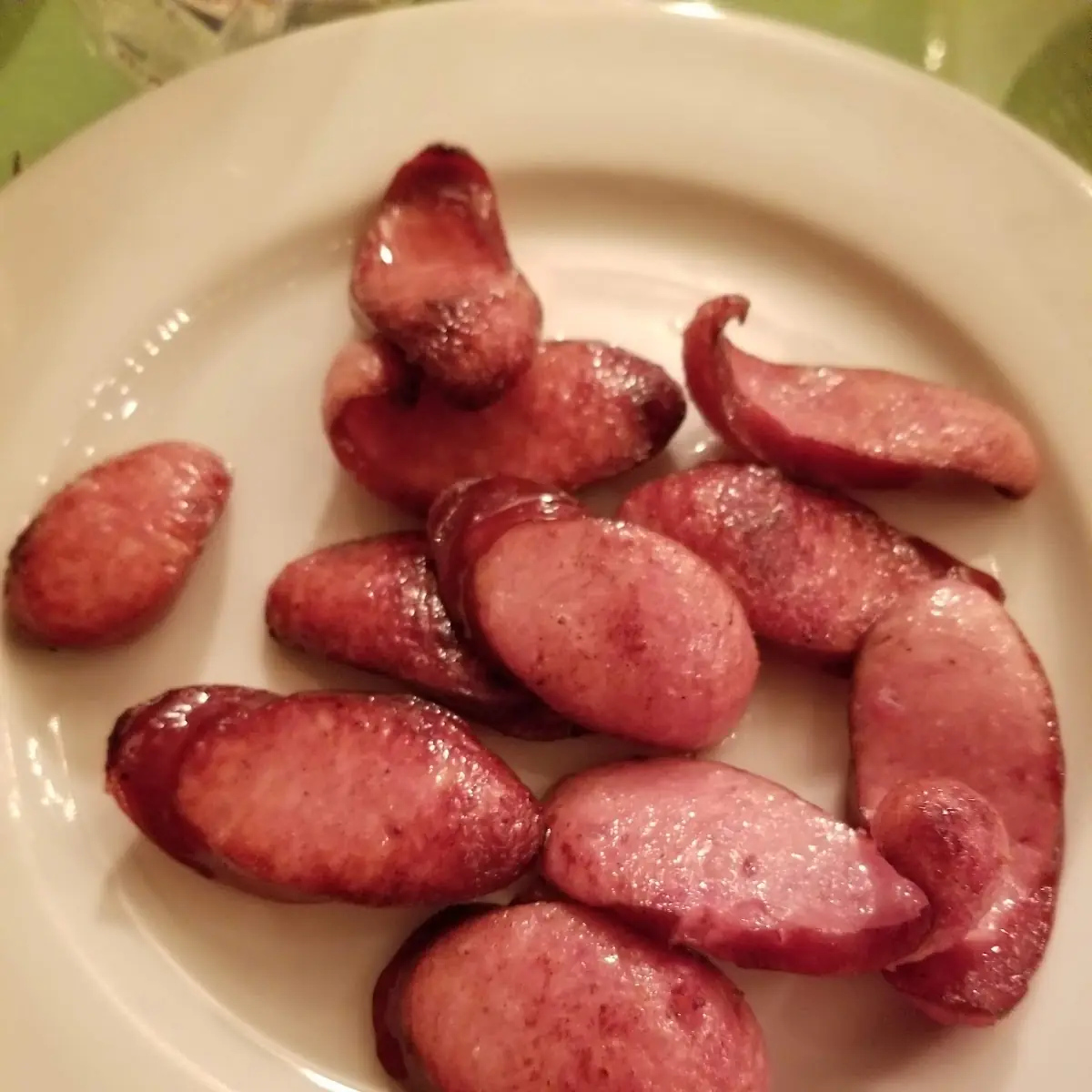 Pan Fried Kielbasa PFK Sliced
