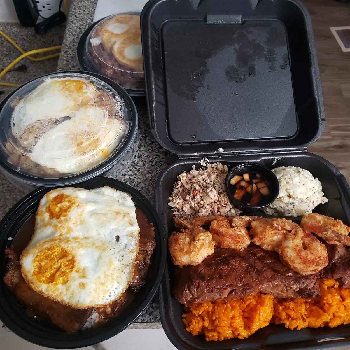 Pot Roast Moco and Surf and Turf