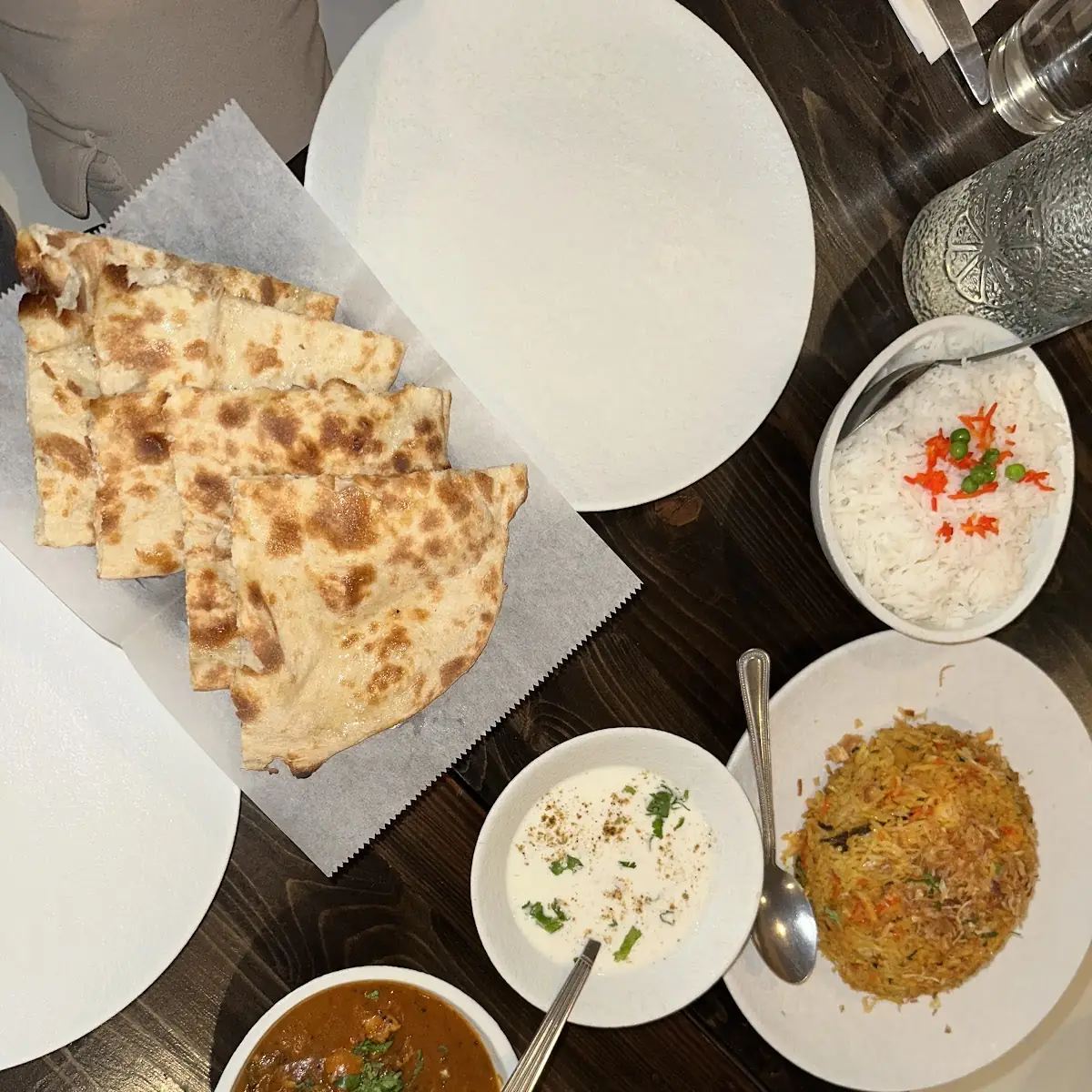 Lamb Vindaloo and Garlic Naan
