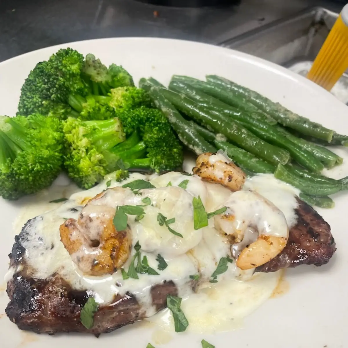 Shrimp 'N Parmesan Sirloin