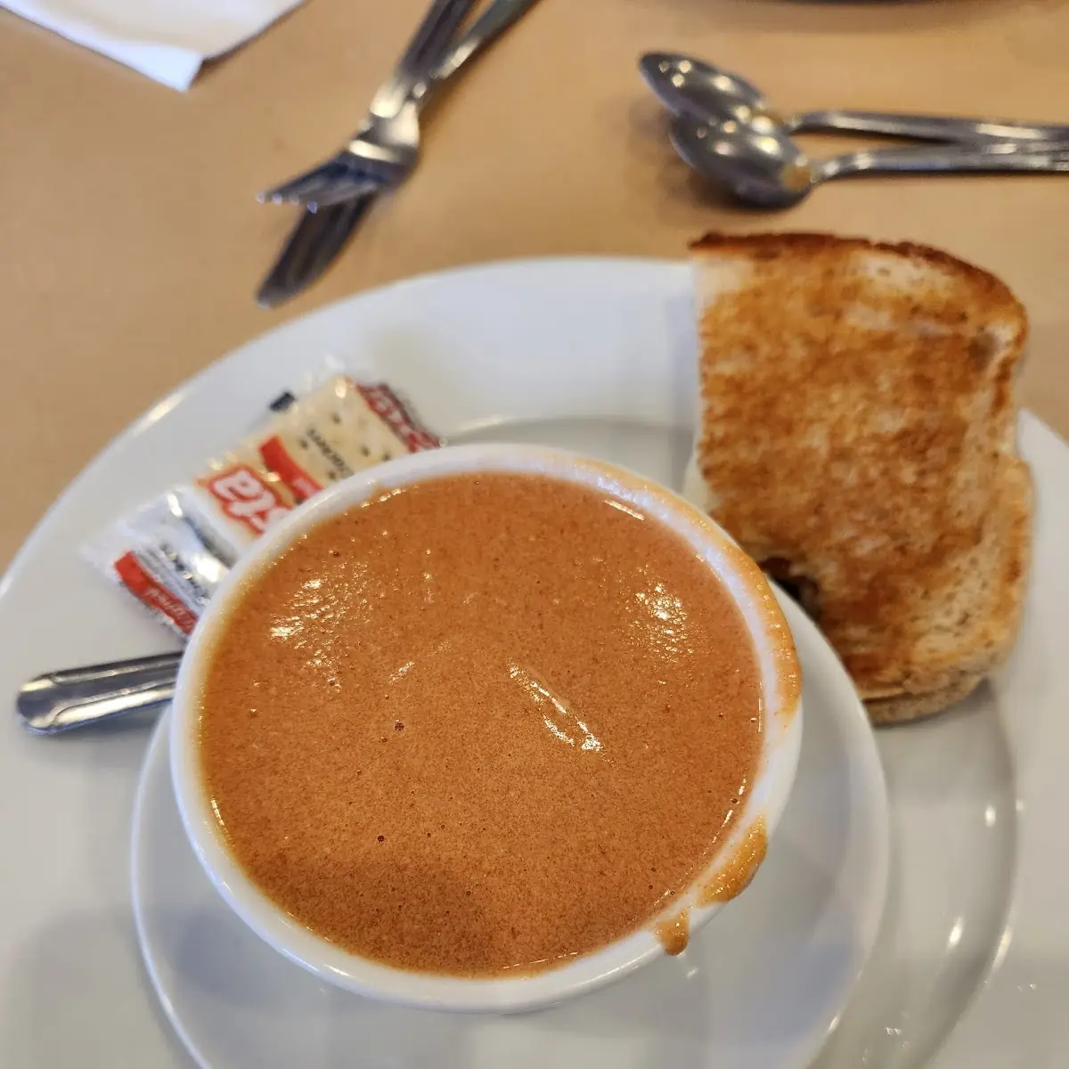 Tomato Soup and a Grilled Cheese Sandwich