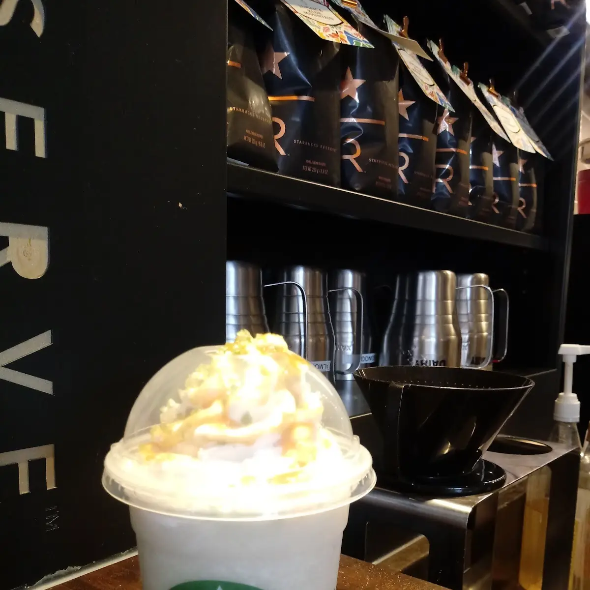 Vanilla Bean Frappe with Soy Milk
