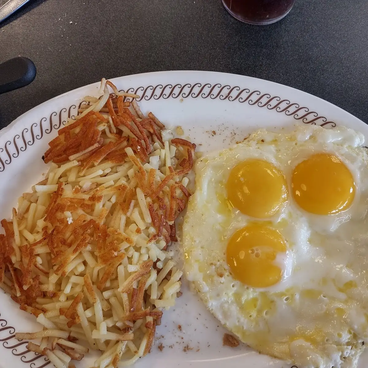 Hash Browns&3 Eggs Sunnyside Up