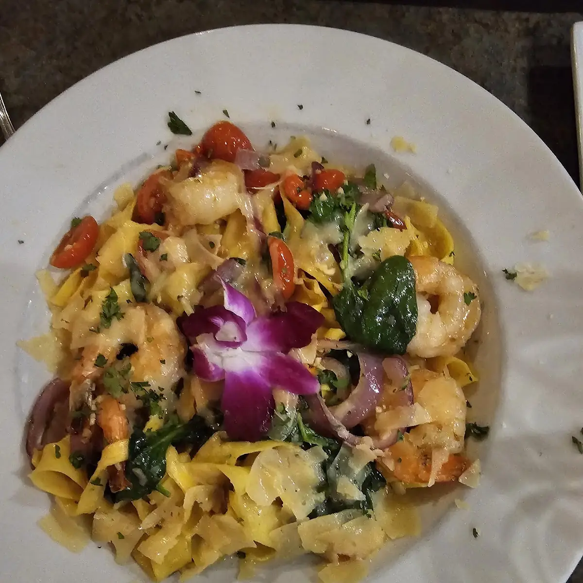 Shrimp Pasta Carbonara