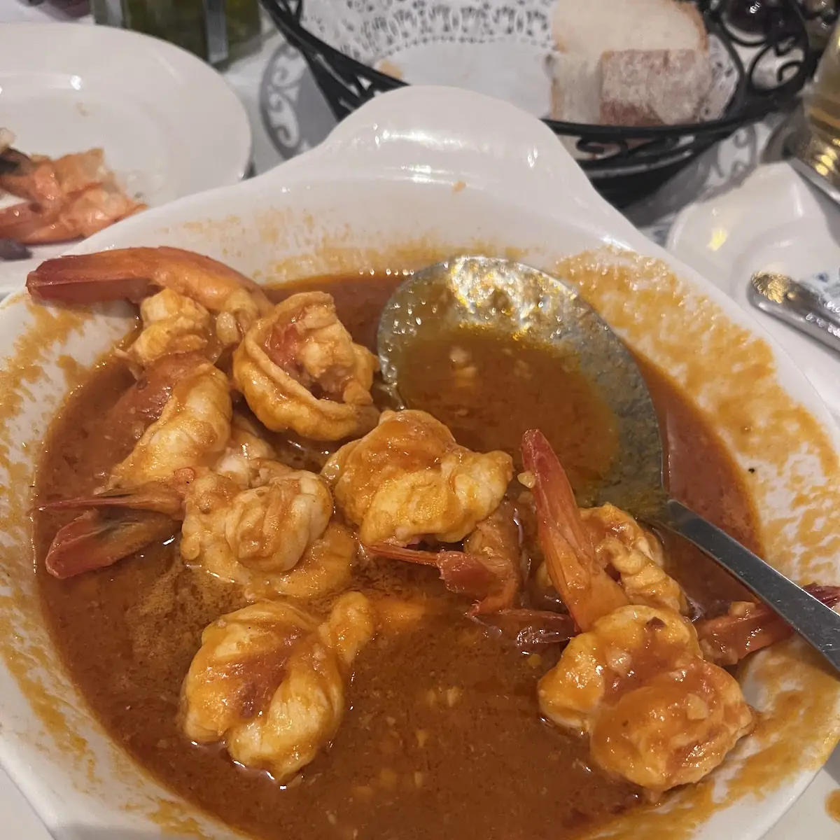Shrimp with Brandy Garlic Sauce