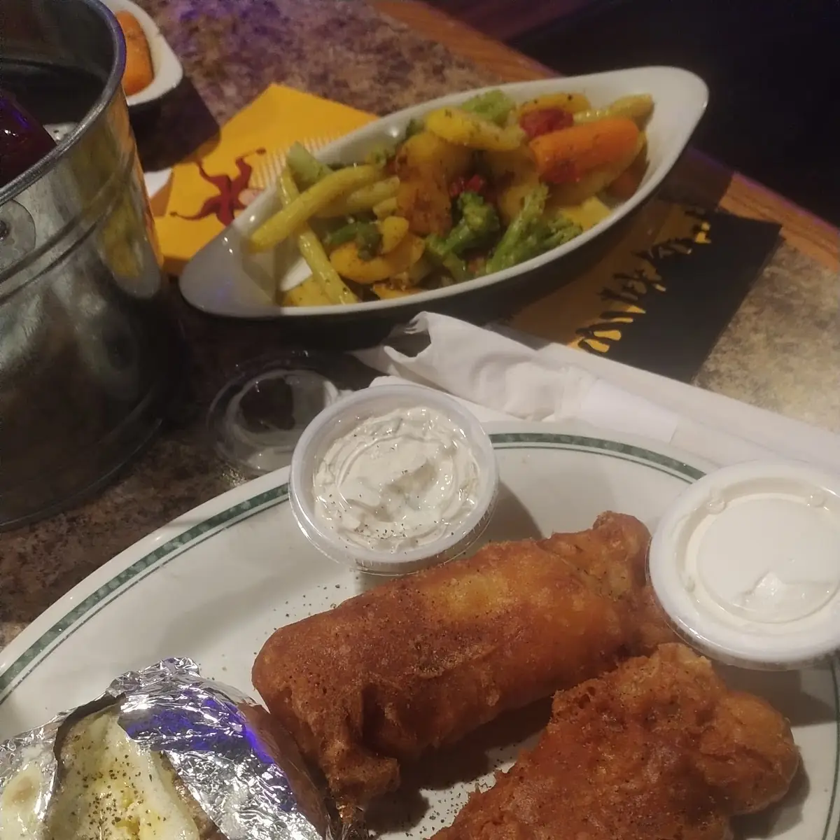 Fish and Baked Potato