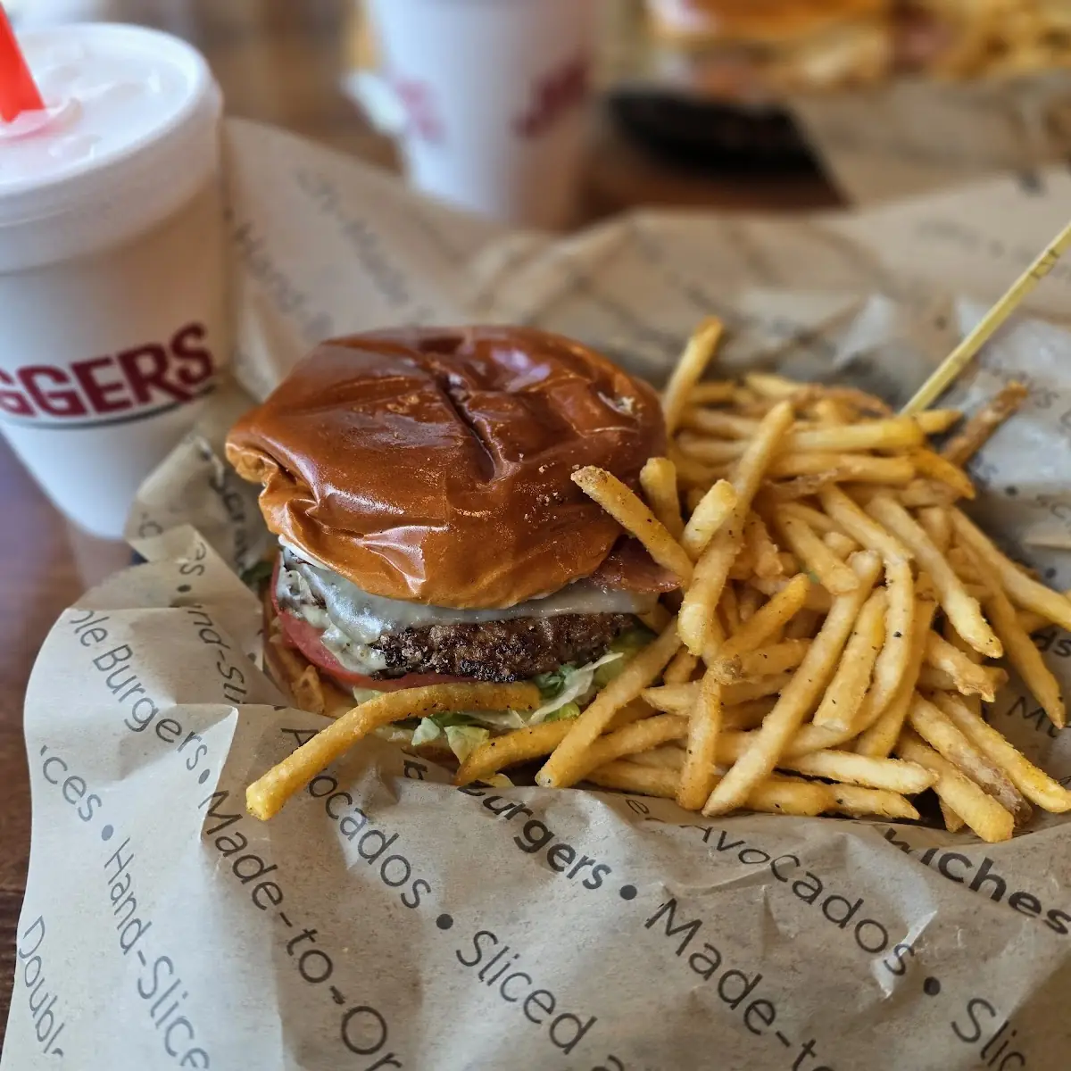 Burger Fries Vanilla Shake