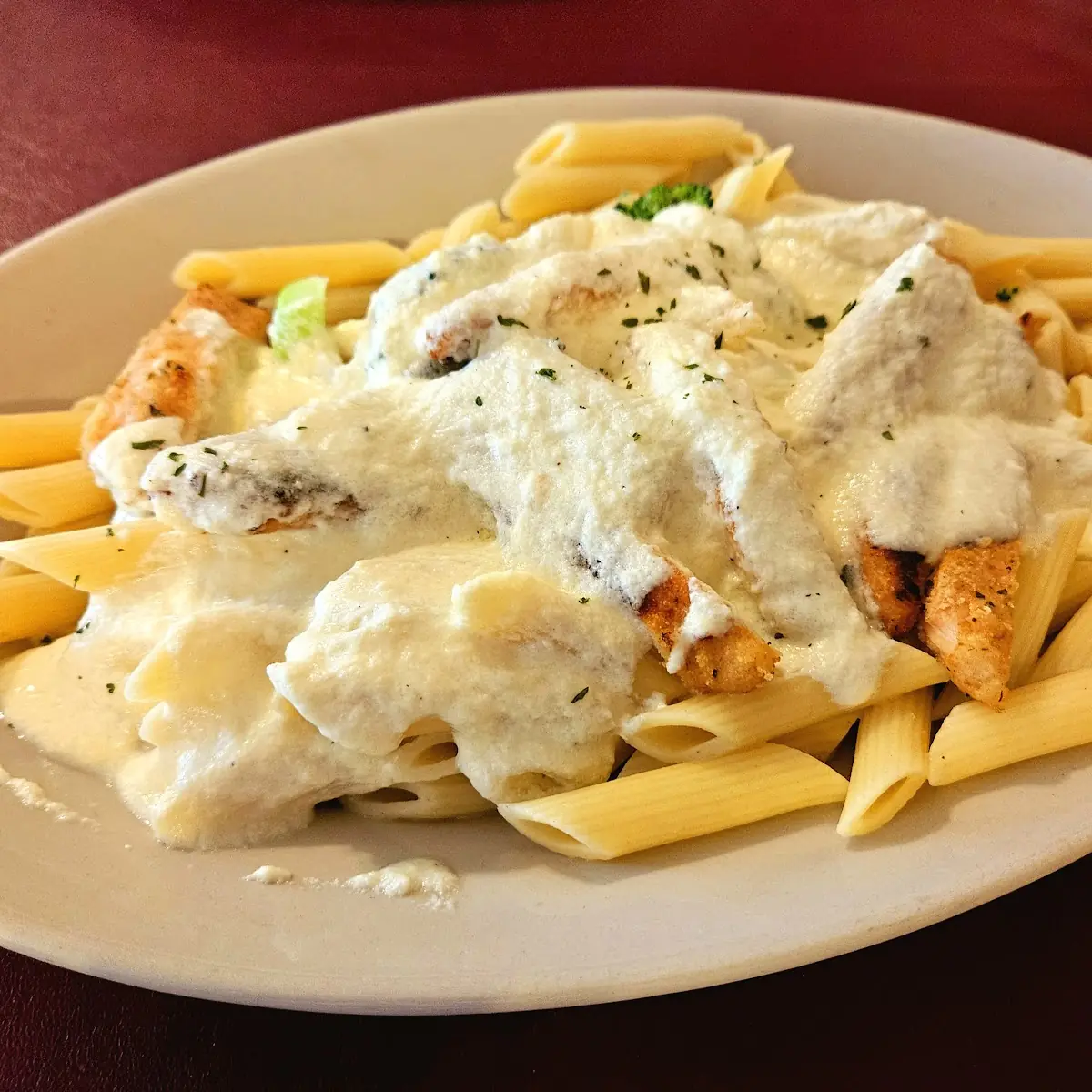 Broccoli and Chicken Alfredo
