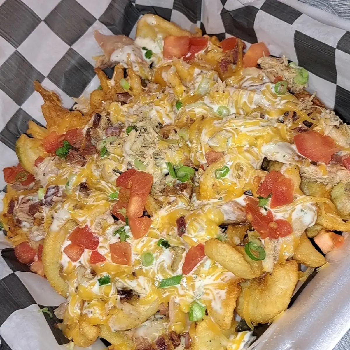 Chicken Bacon Ranch Loaded Fries