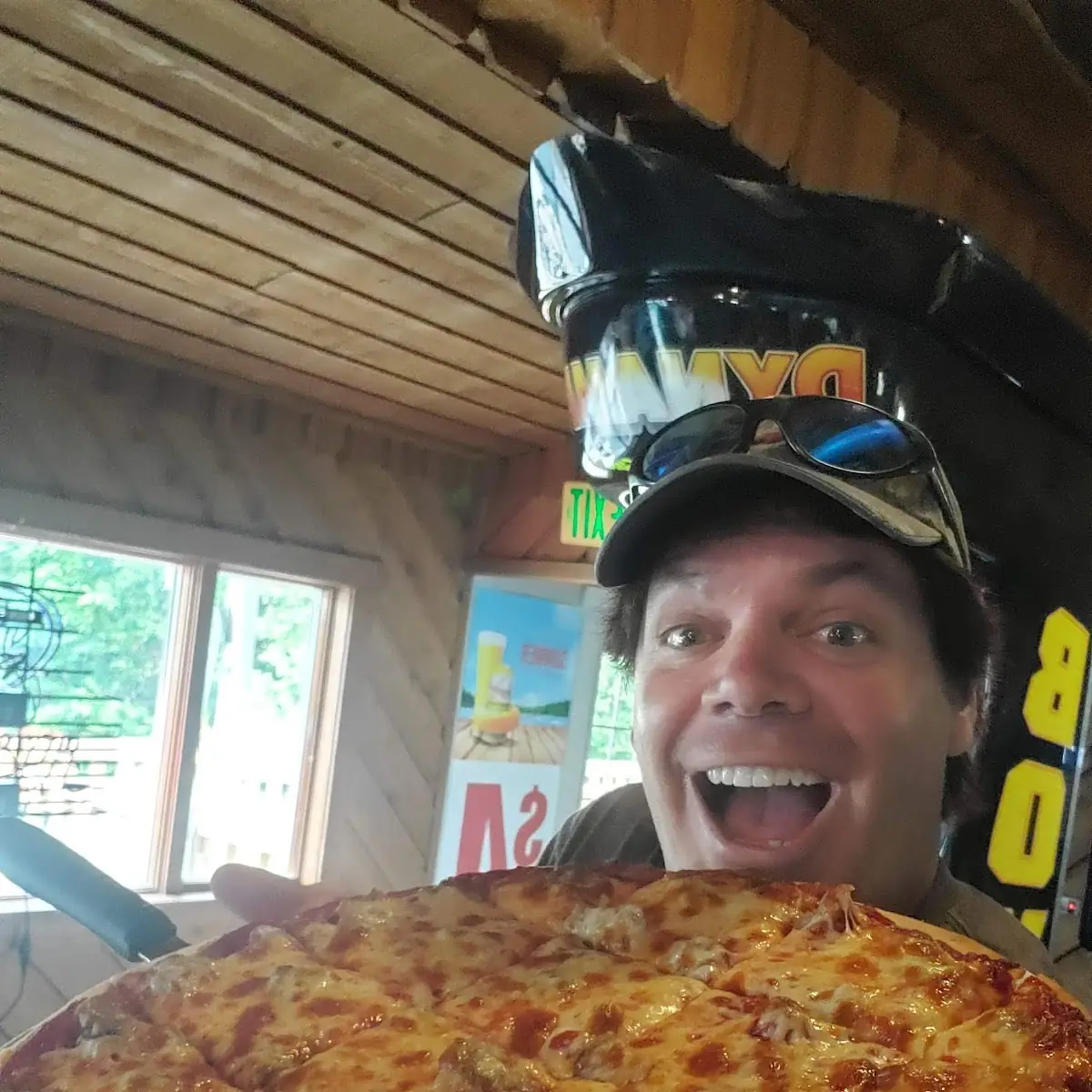 Thin Crust Sausage and Cheese Pizza