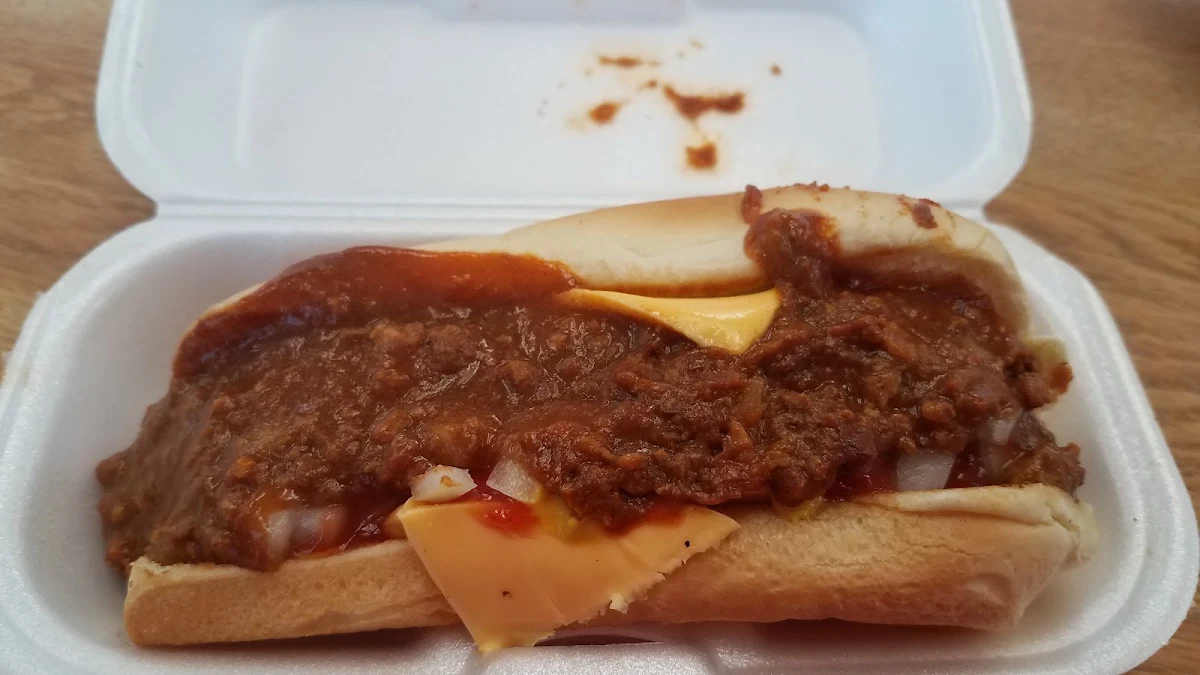 Chili Cheese Dog with Onions