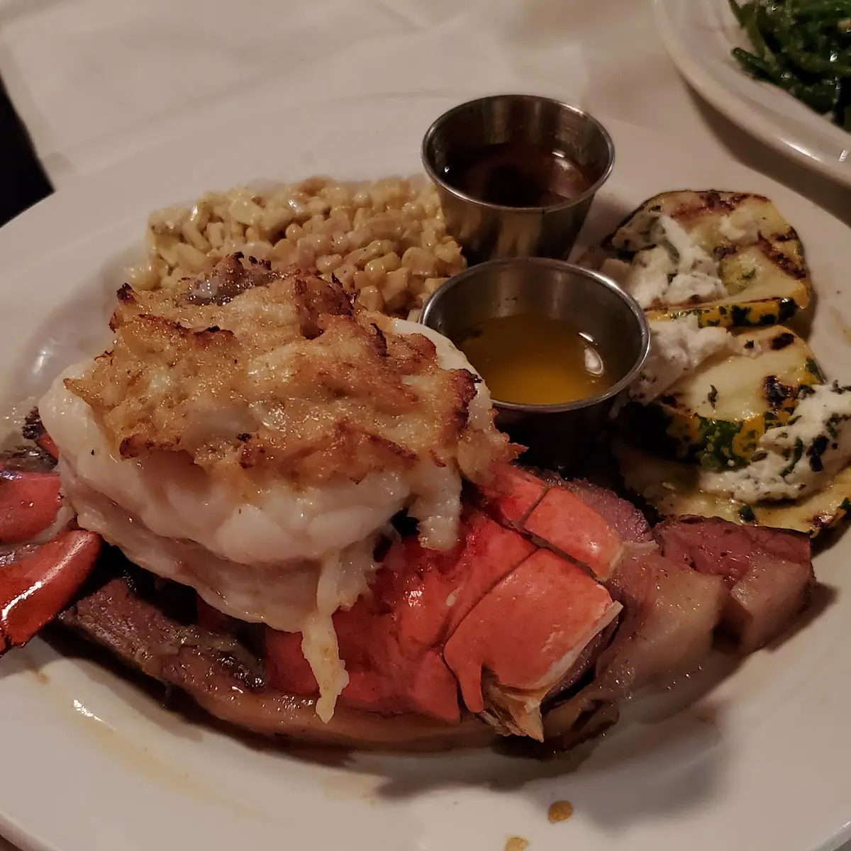 Prime Rib with Crab Cake