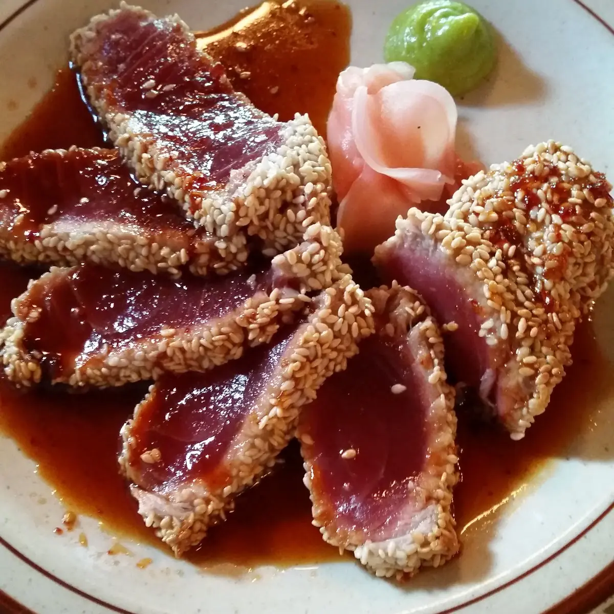 Sesame Encrusted Seared Ahi Tuna