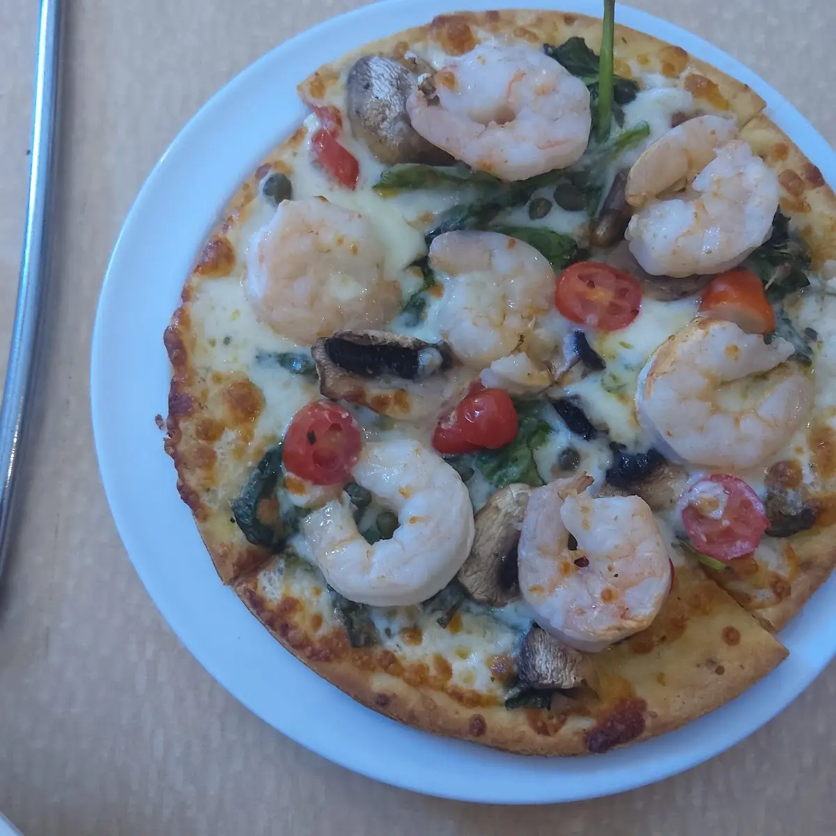 Shrimp Scampi Pizza