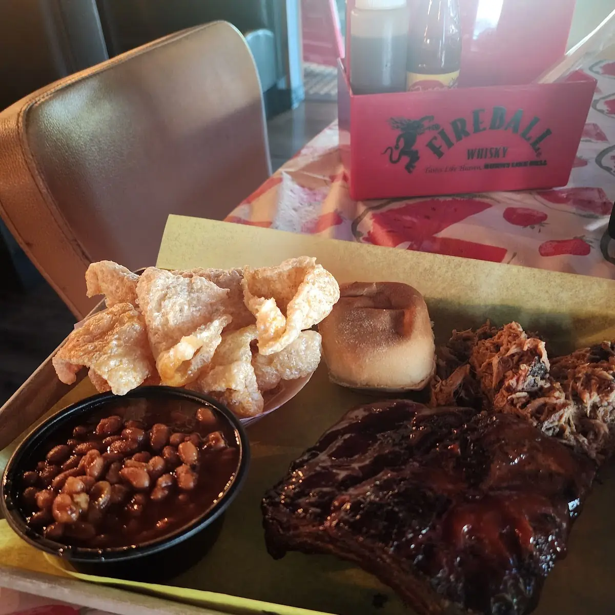 Hald Rack of Ribs and Pulled Pork Combo