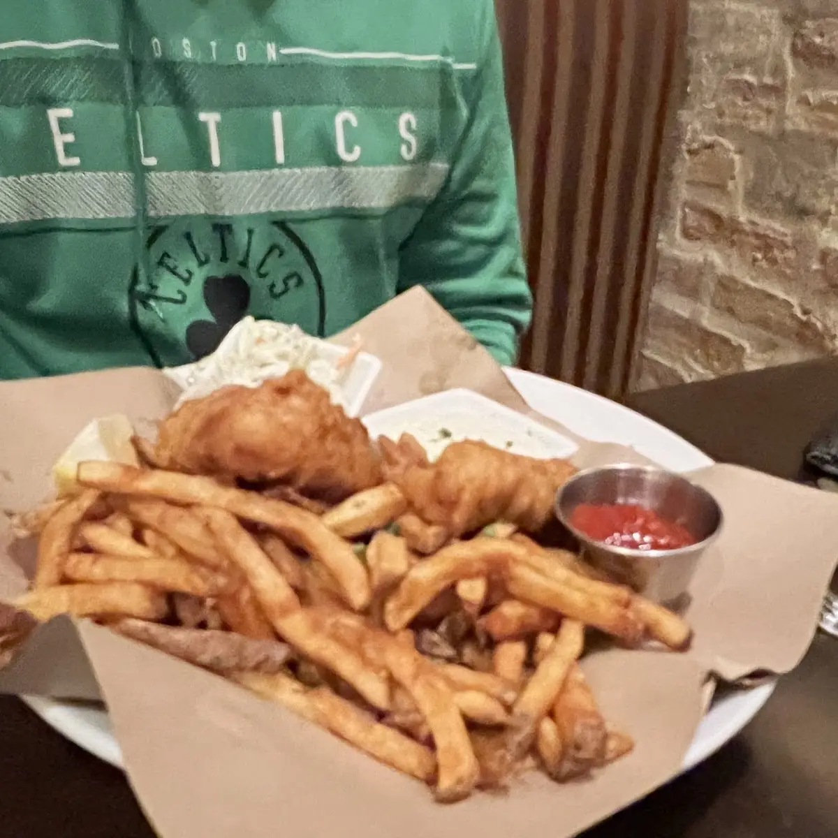 Fish and Chips with Bread Bowl
