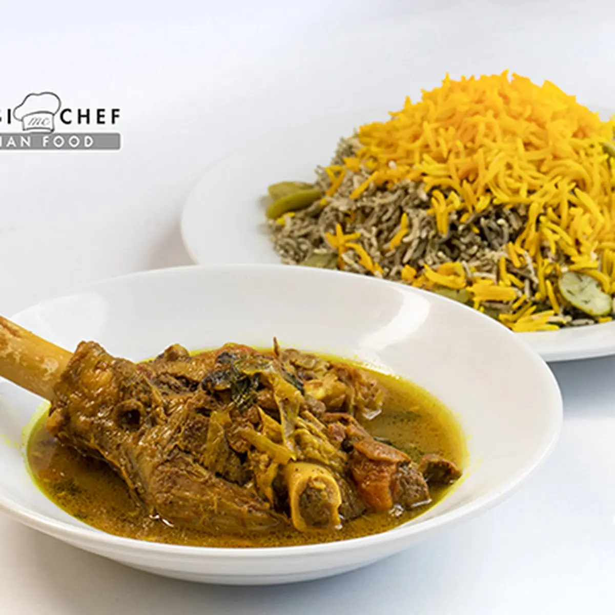 Lamb Shank with Baghali Polo