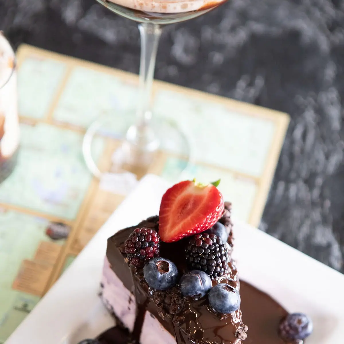 Huckleberry Mud Pie