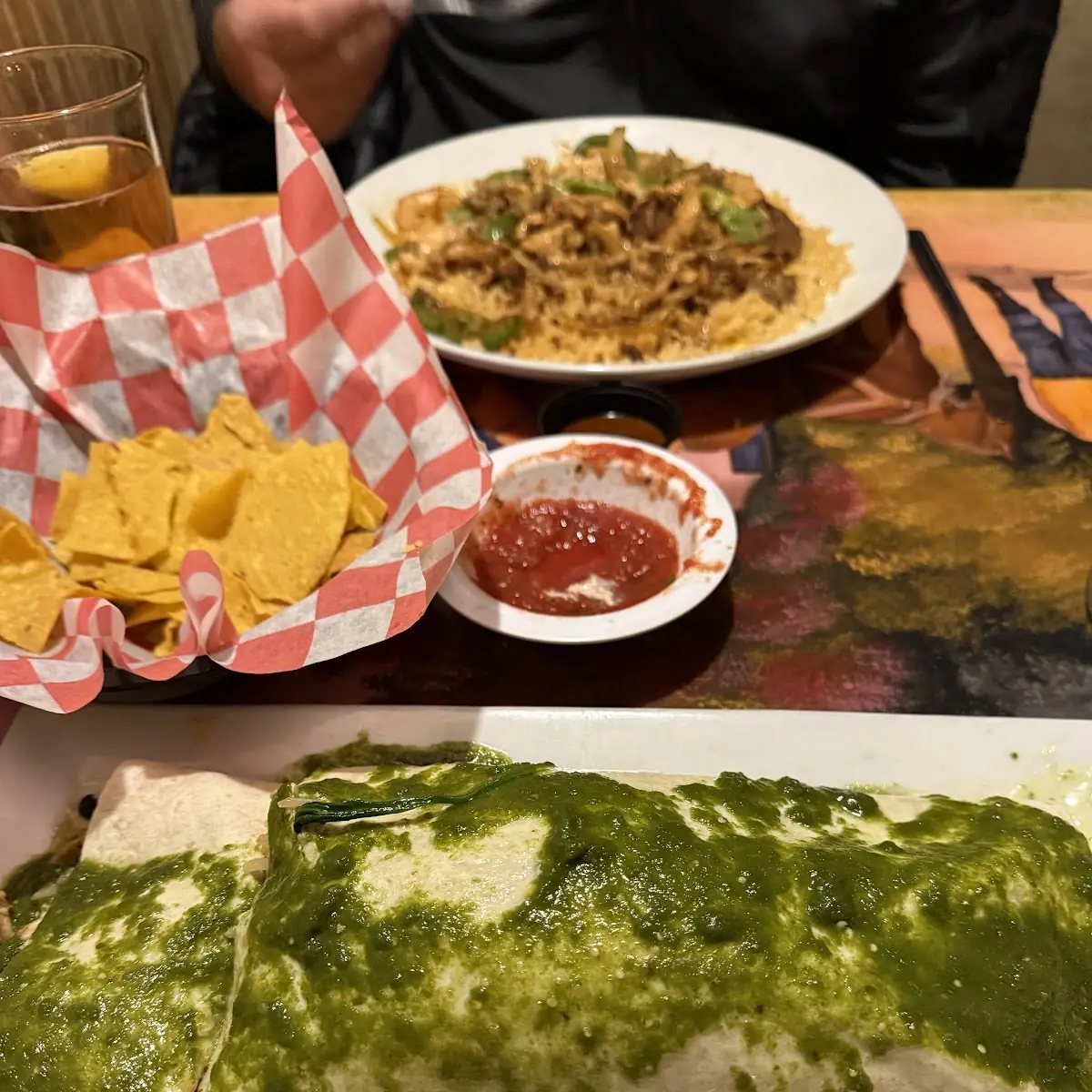 Spinach Chicken Burrito