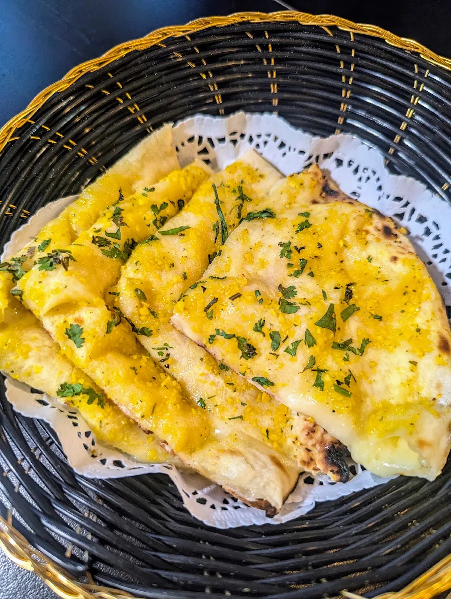 Cheese Garlic Naan, Crazy Bites Indian Cuisine