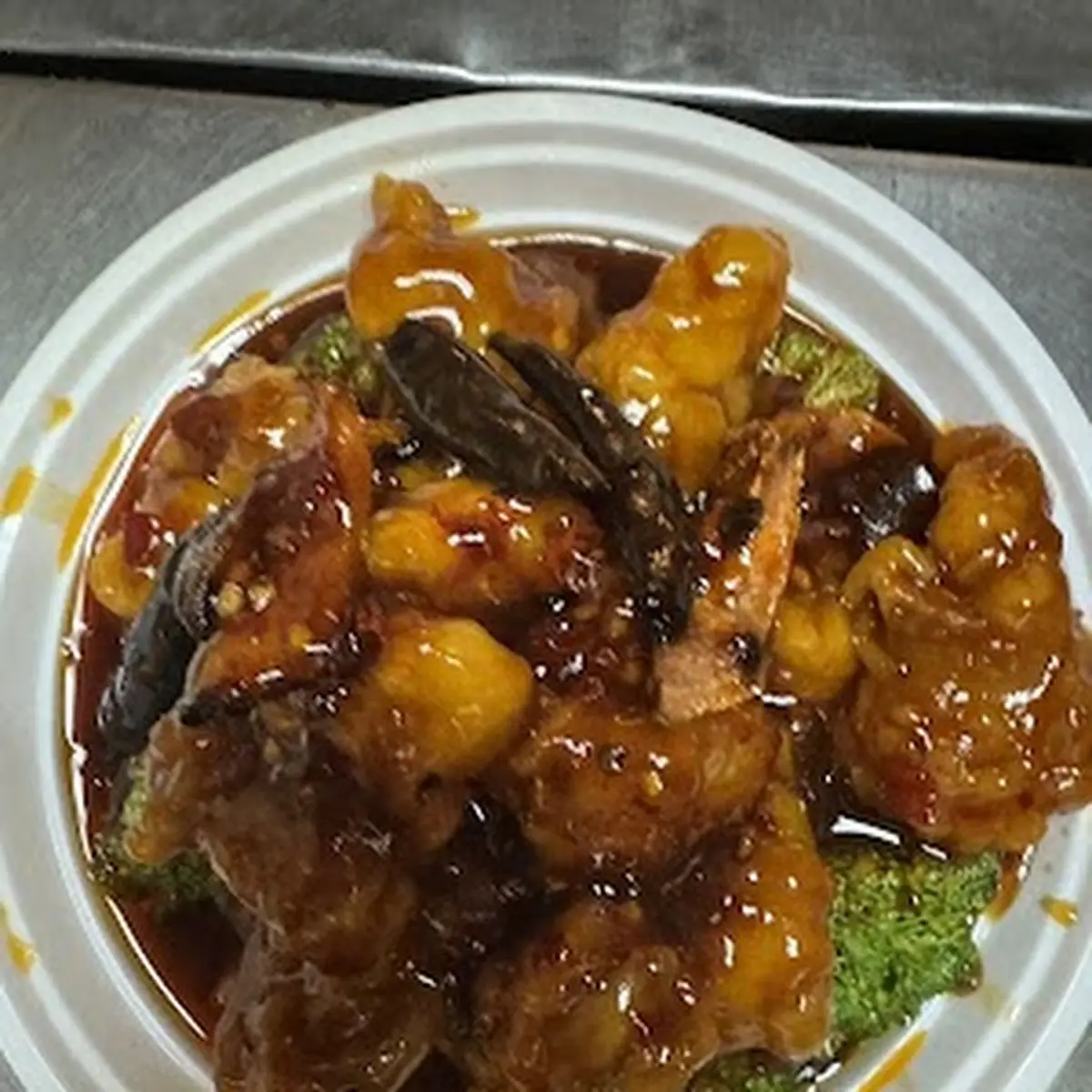 Hunan Chicken Combo Platter
