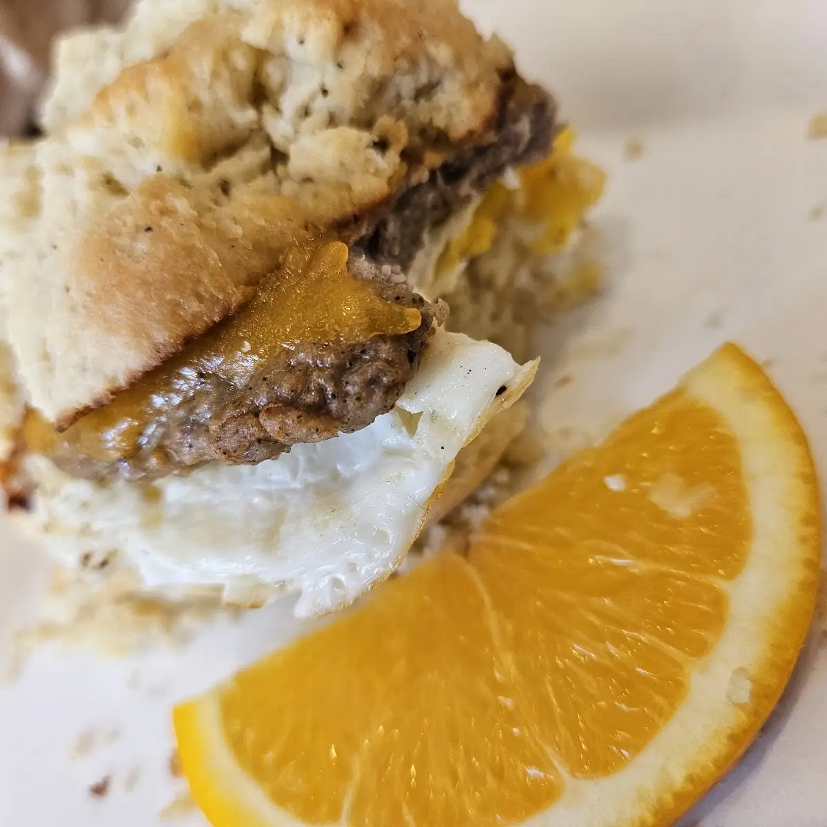 Sausage Egg and Cheese Biscuit