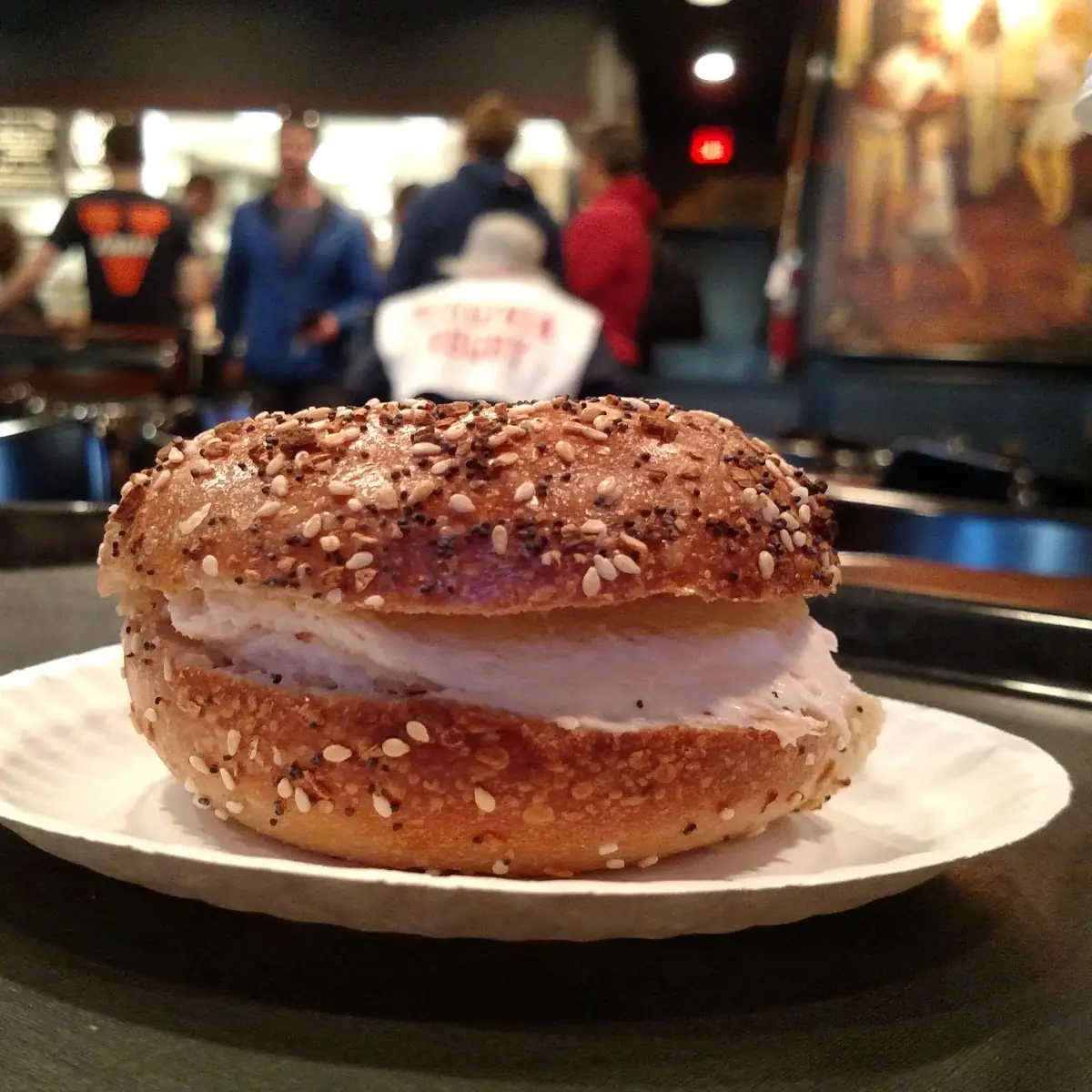 Everything Bagel with Lox Spread