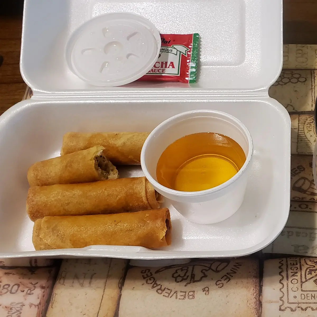 Miso Ramen w Egg Rolls