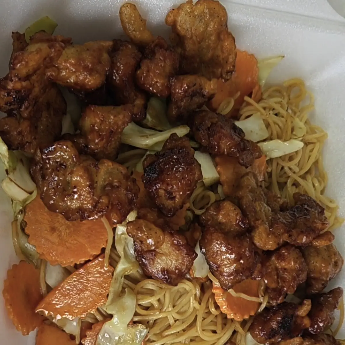 Orange Chicken Chow Mein